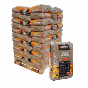 Granulés de bois CRÉPITO – Palette 72 sacs 15 kg – Qualité Premium 100 % naturelle