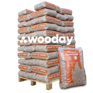 Pellets WOODAY – Haute performance – Palette de 65 sacs de 15 kg